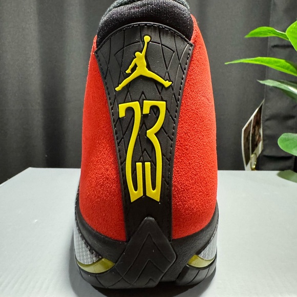 Jordan 14 Ferrari Red and Black Sneakers - Picture 3 of 8